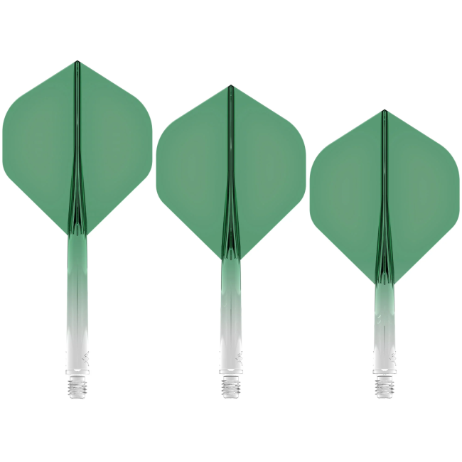 Mission Force 90 Moulded Flight & Shaft System Grün/Transparent - Standard No2